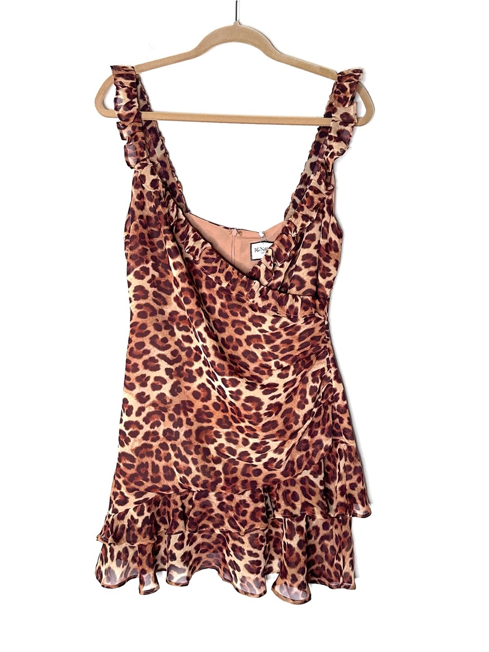 RUNAWAY THE LABEL
ROMELLY MINI DRESS - LEOPARD PRINT L - Picture 4 of 8